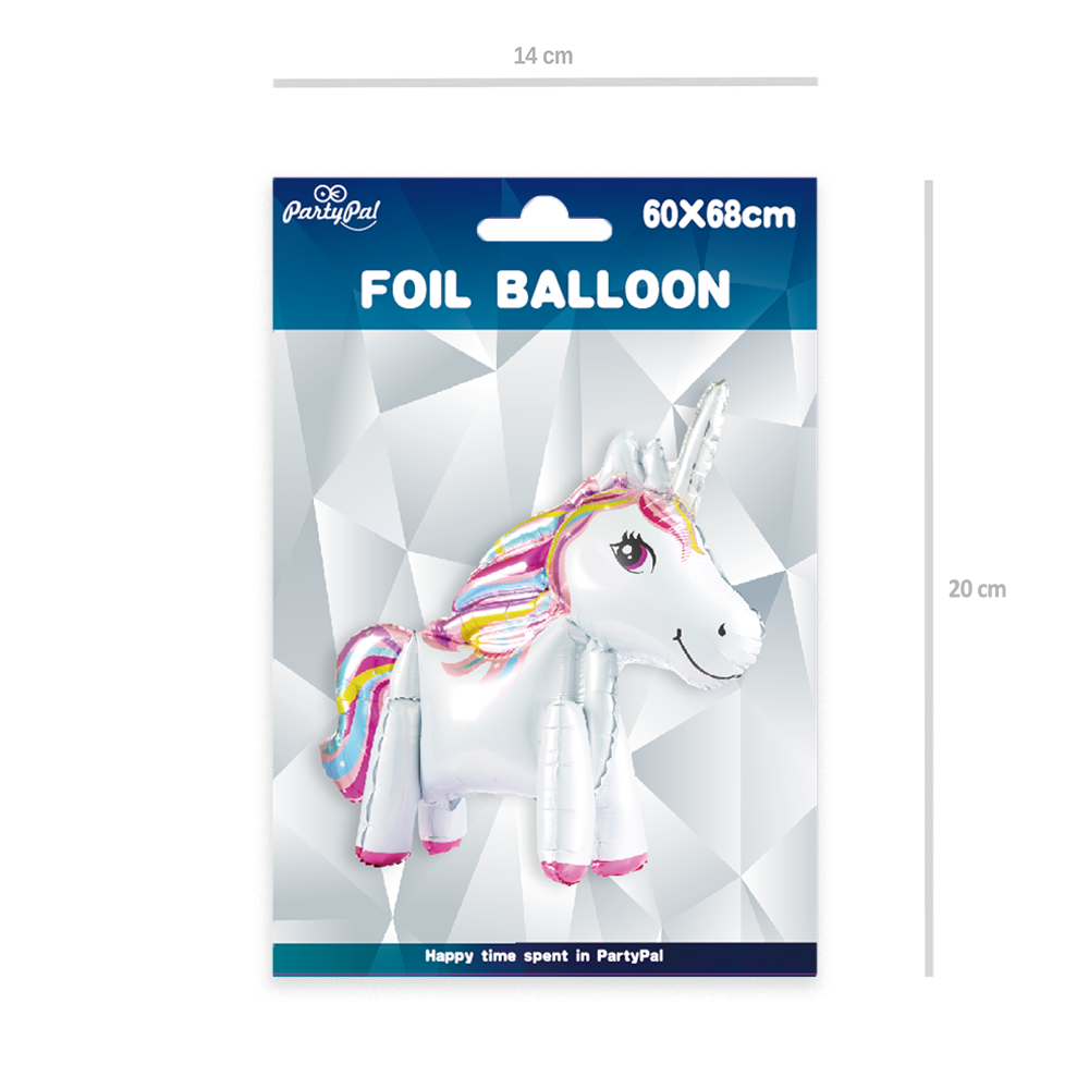 Balon foliowy stojący Jednorożec 68x60cm