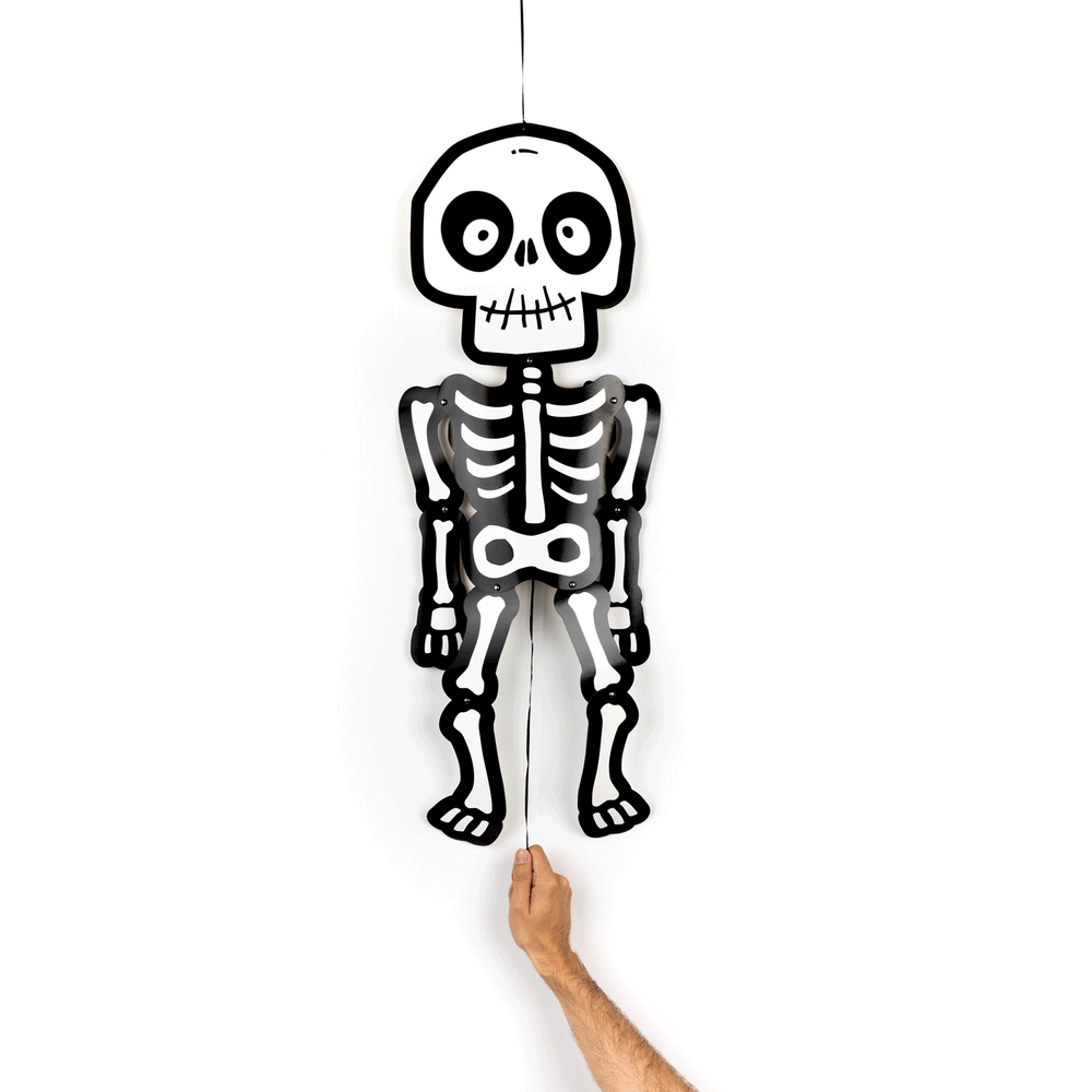 Gif - poruszający kończynami szkielet Halloween Monsters