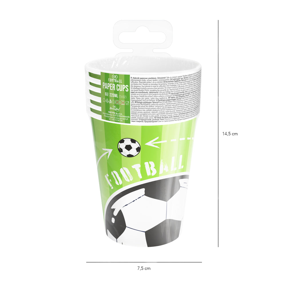 Opakowanie kubków z kolekcji Football