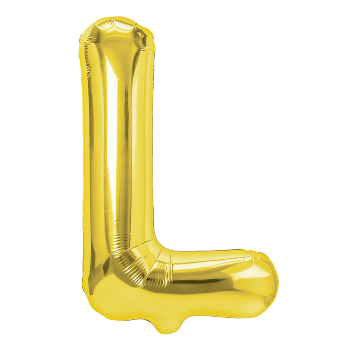 Balon foliowy litera L złoty 70cm L