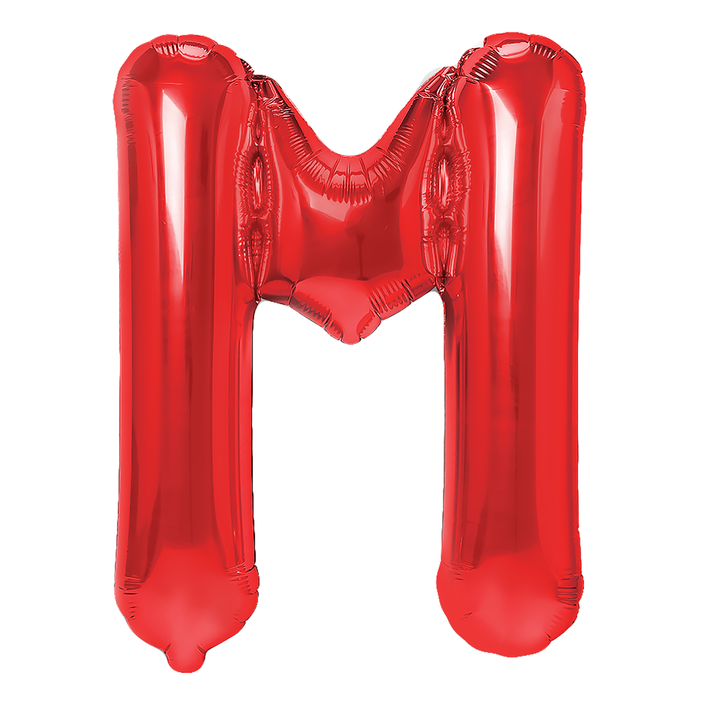 Balon foliowy litera M czerwony 40cm N
