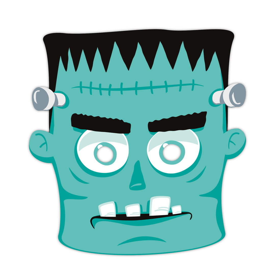Maska papierowa Halloween Monsters Frankenstein