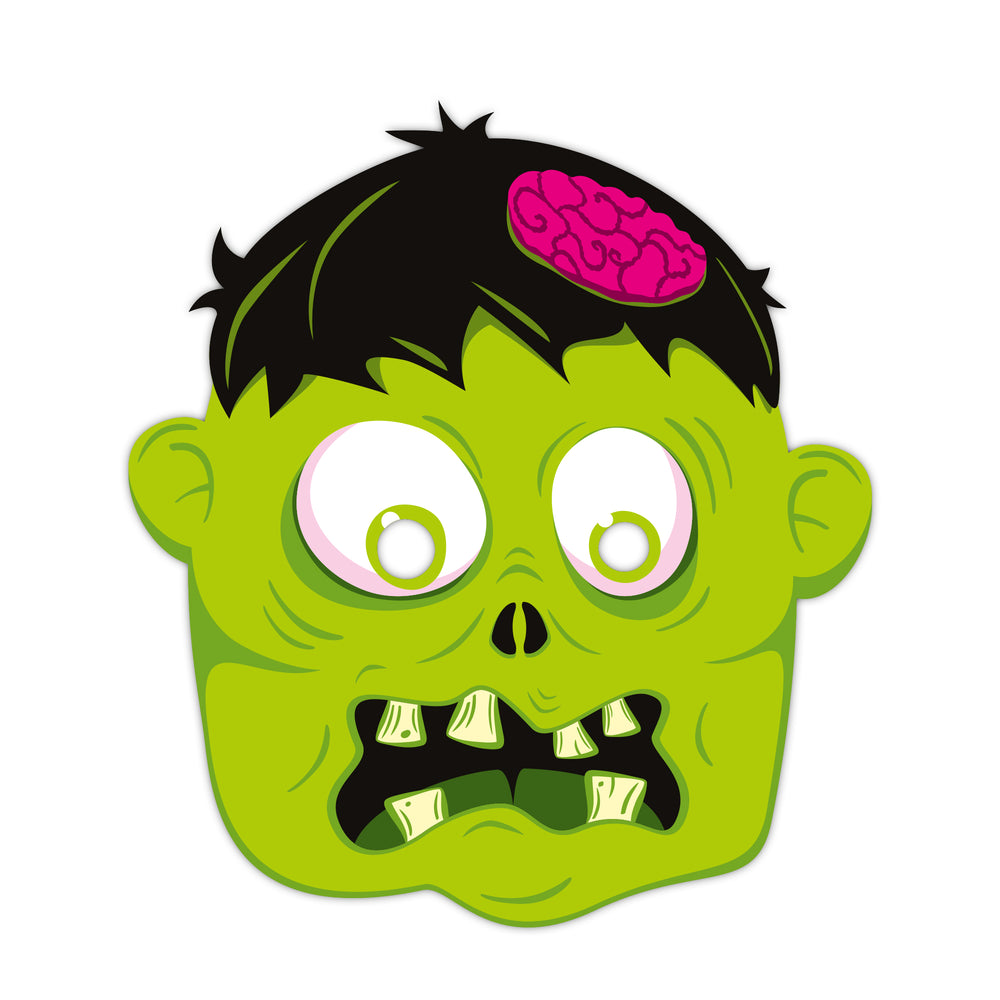 Maska papierowa Halloween Monsters zombie