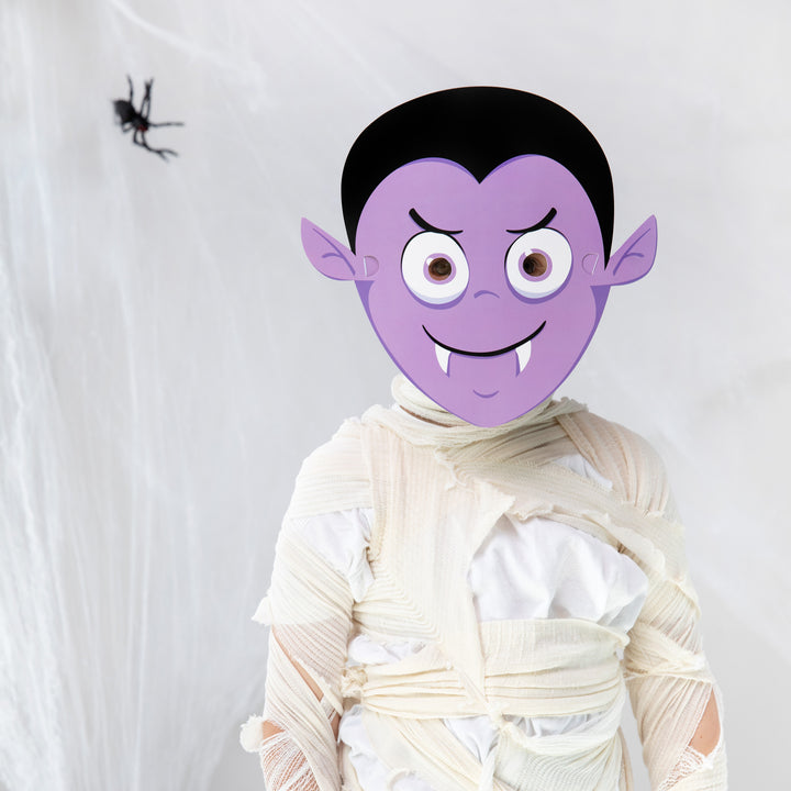Maska papierowa Halloween Monsters wampir kompozycja