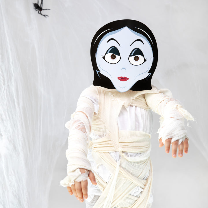 Maska papierowa Halloween Monsters wampirzyca kompozycja