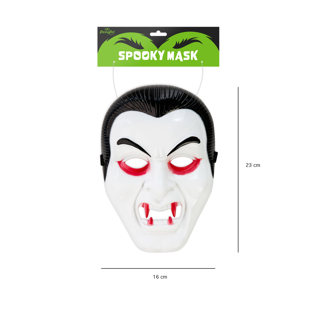 Maska Halloween Wampir z etykietą