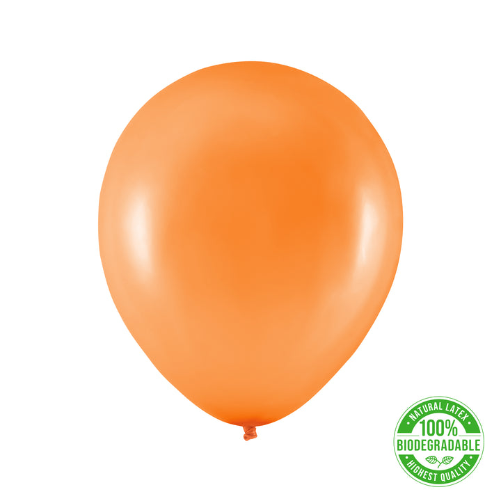 Balon Biodegradowalny metaliczny pomarańczowy 12cali 100szt