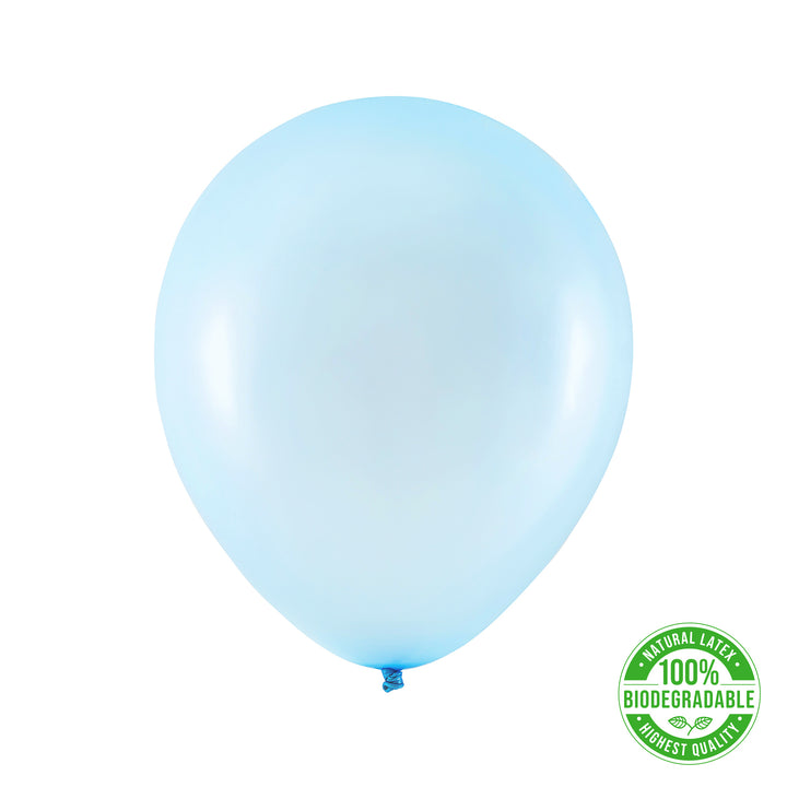 Balon Biodegradowalny metaliczny niebieski 12cali 100szt
