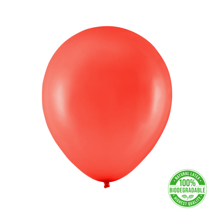 Balon Biodegradowalny metaliczny czerwony 12cali 100szt