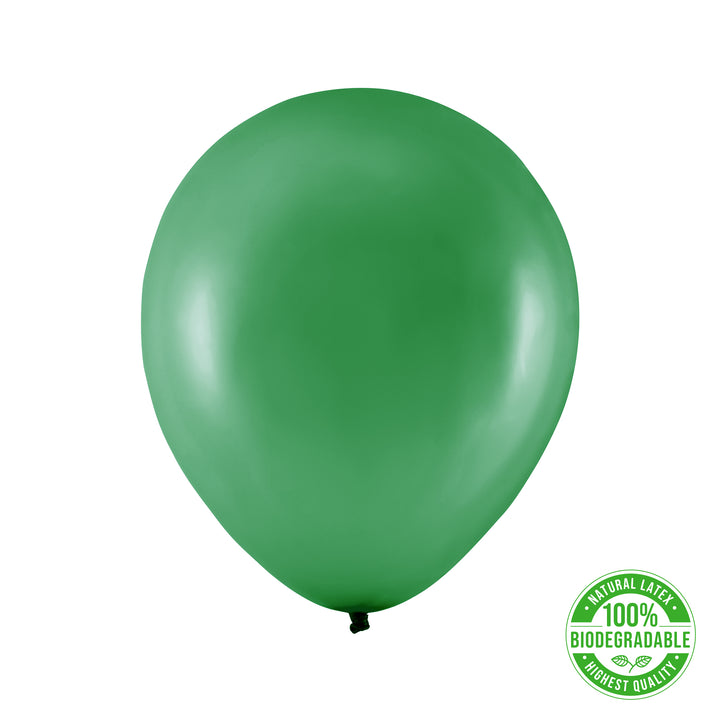 Balon Biodegradowalny metaliczny zielony 12cali 100szt