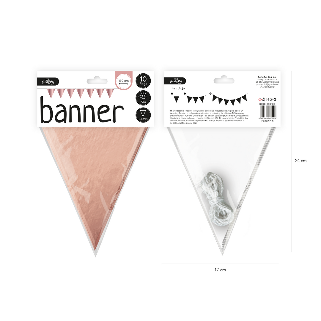 Flagi rose gold 180 cm