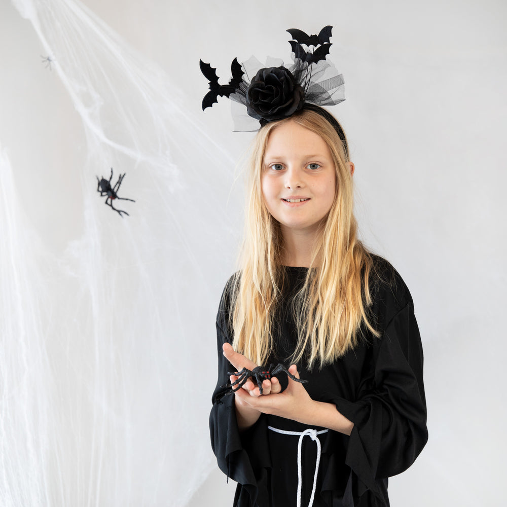 Opaska Halloween Róża Nietoperze livestyle