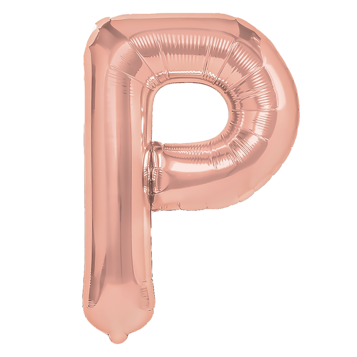 Balon foliowy litera P rose gold 40cm L