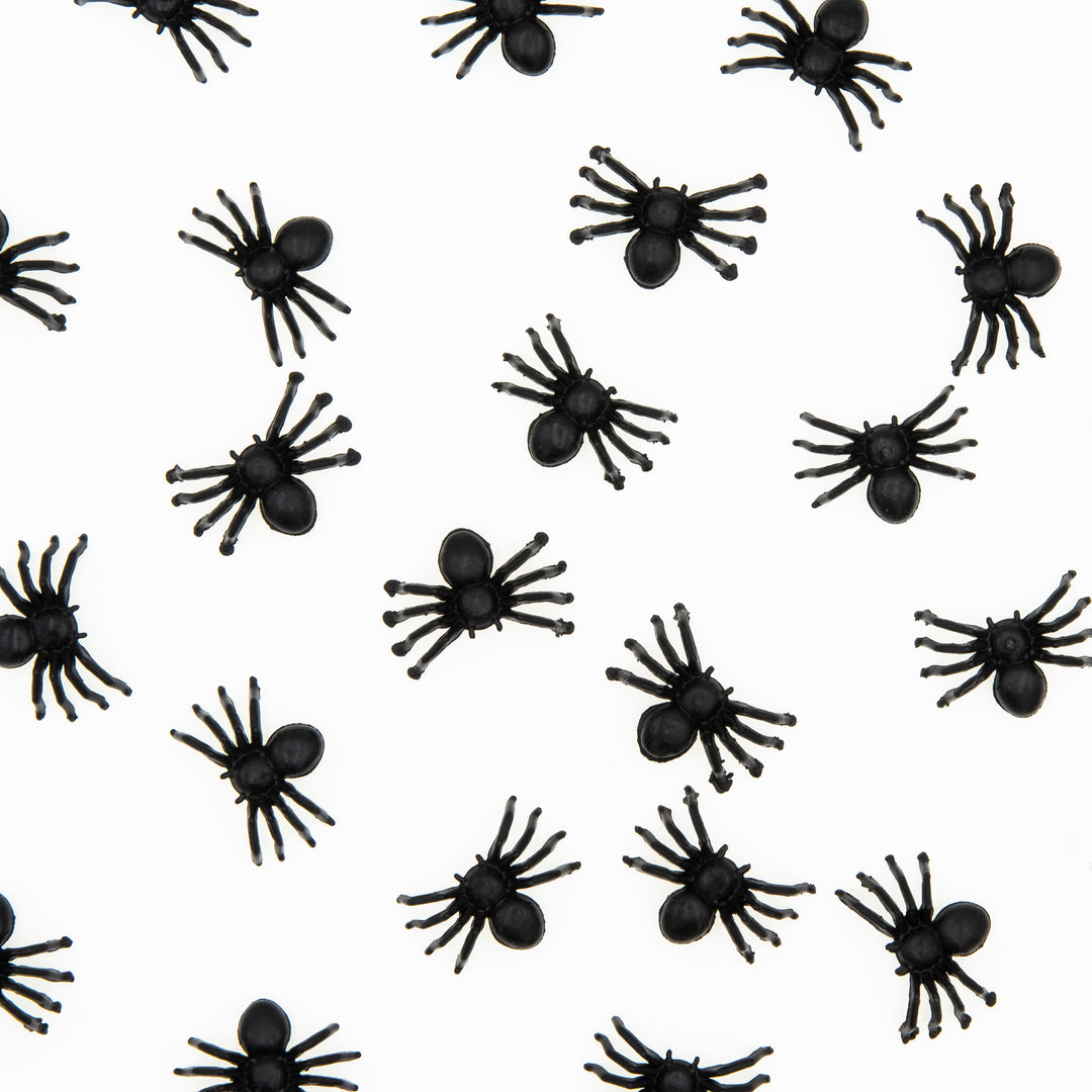Konfetti Halloween Pająki czarne 50szt.