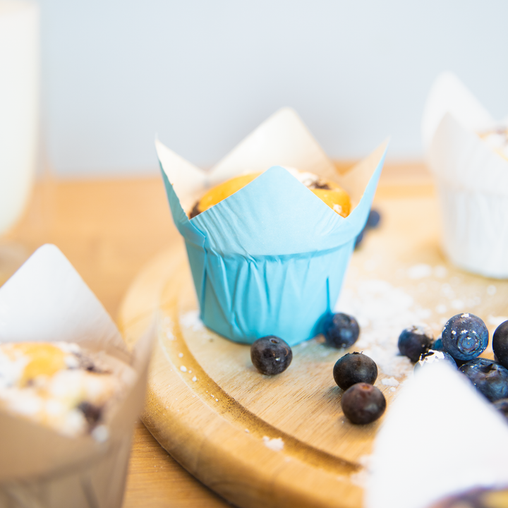 Papilotki do muffinek niebieskie 20szt.