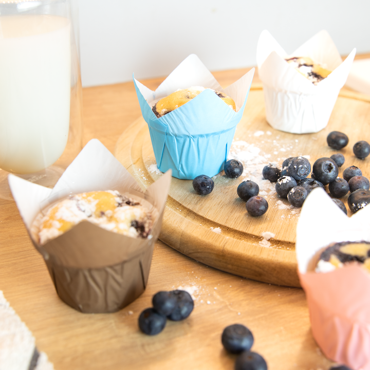 Papilotki do muffinek niebieskie 20szt.