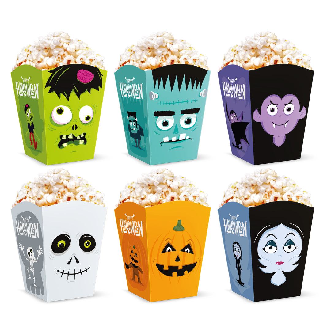 Pudełka na popcorn Halloween Monsters