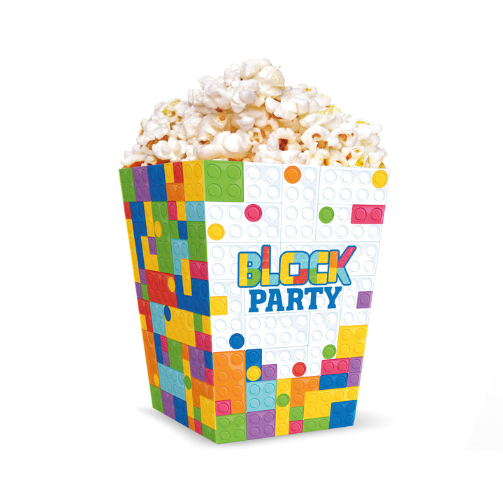 Pudełko na popcorn z kolekcji Klocki