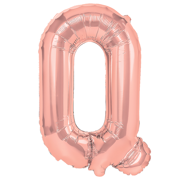 Balon foliowy litera Q rose gold 40cm L