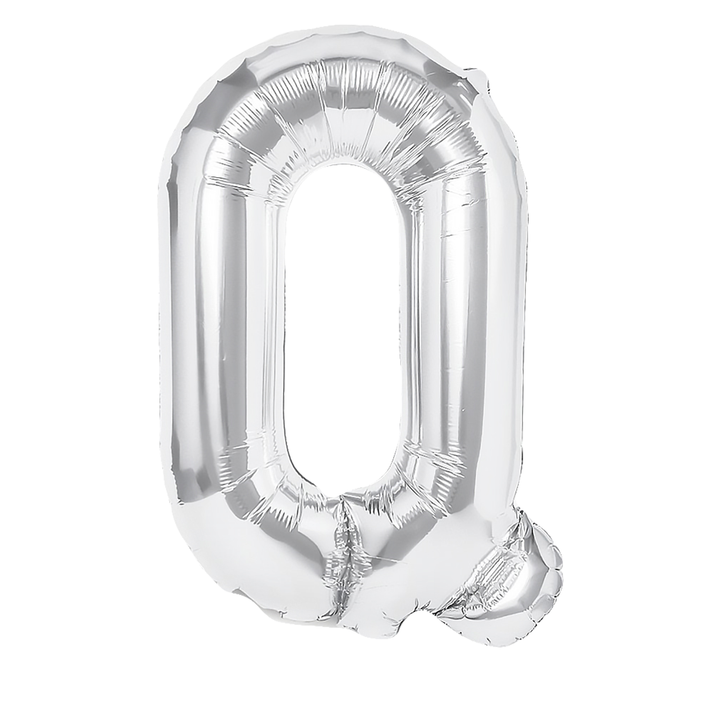 Balon foliowy litera Q srebrny 70cm L