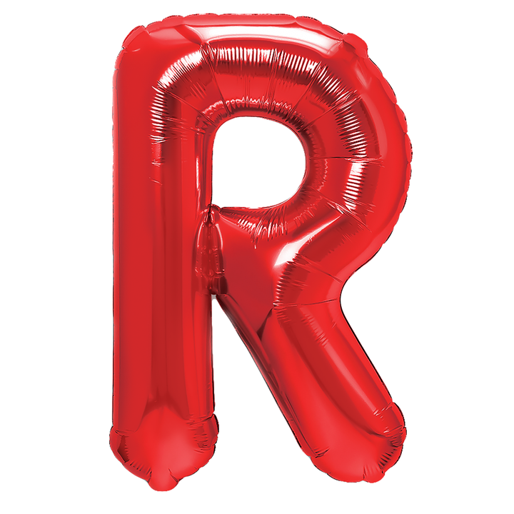 Balon foliowy litera R czerwony 40cm N
