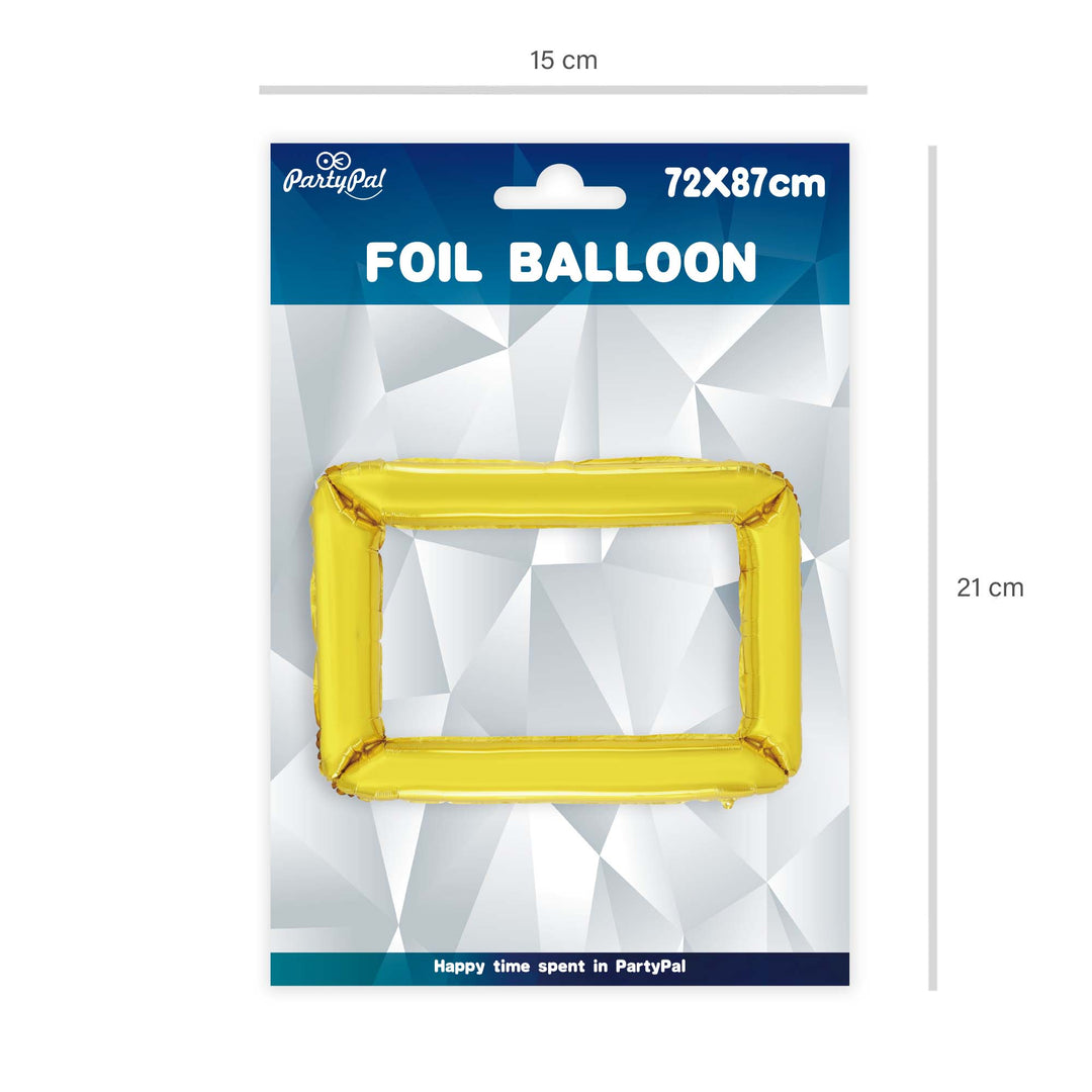 Balon foliowy Ramka złoty 87x72cm