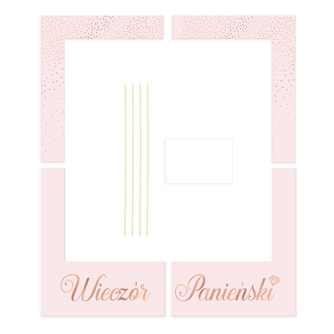 Ramka do zdjęć Wieczór Panieński rose gold DIY