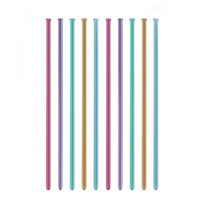 Balony do modelowania rurki mix kolor chrom 50szt.