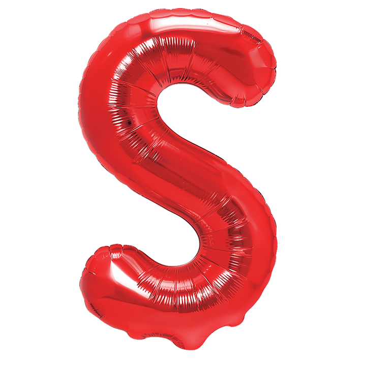 Balon foliowy litera S czerwony 40cm N