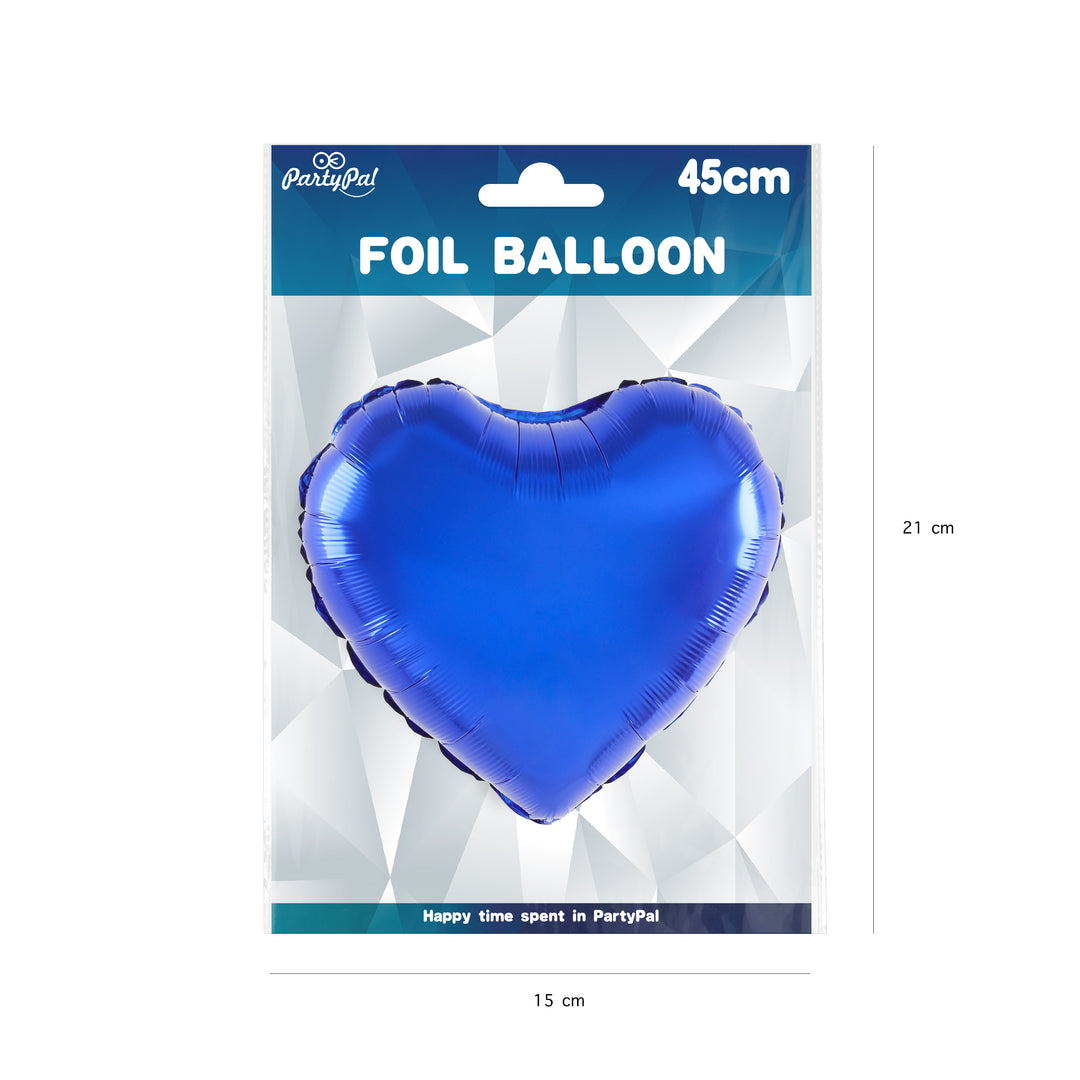 Balon foliowy Serce ciemnoniebieski 18cali