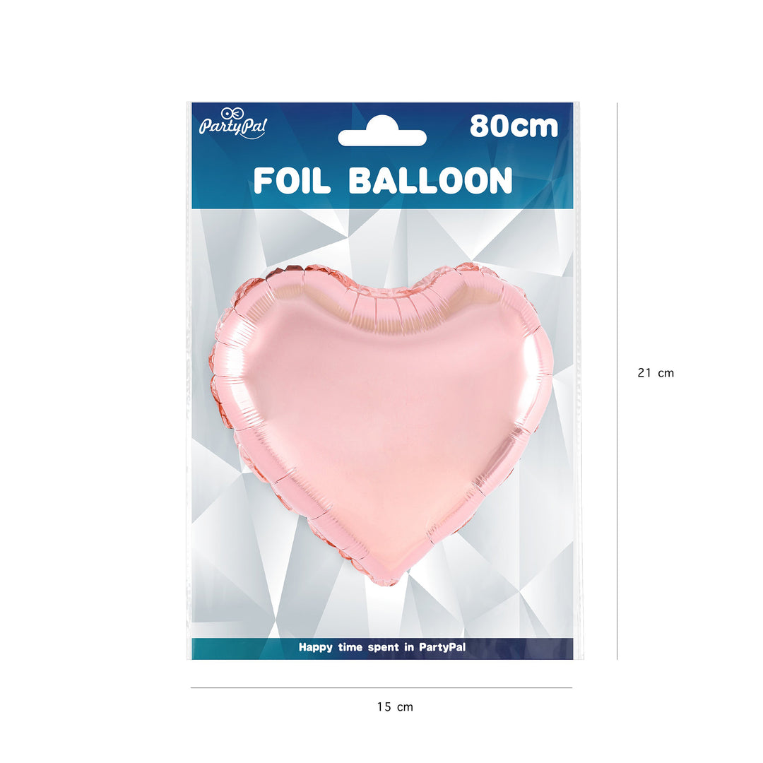 Folioilmapallo Heart rose gold 32 tuumaa