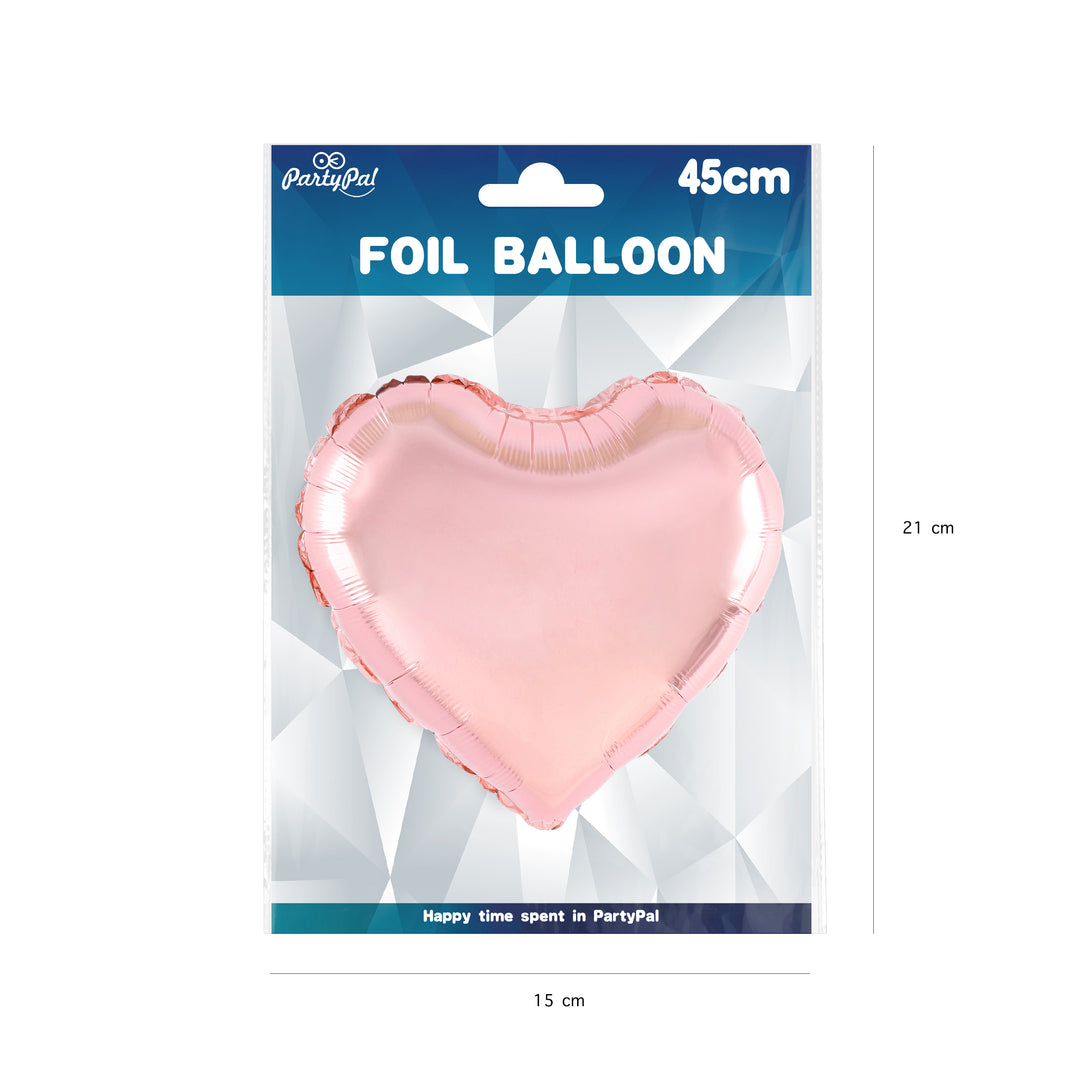 Balon foliowy Serce rose gold 18cali