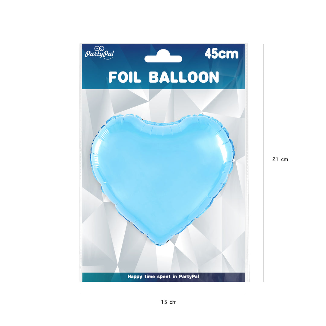 Balon foliowy Serce niebieski 18cali