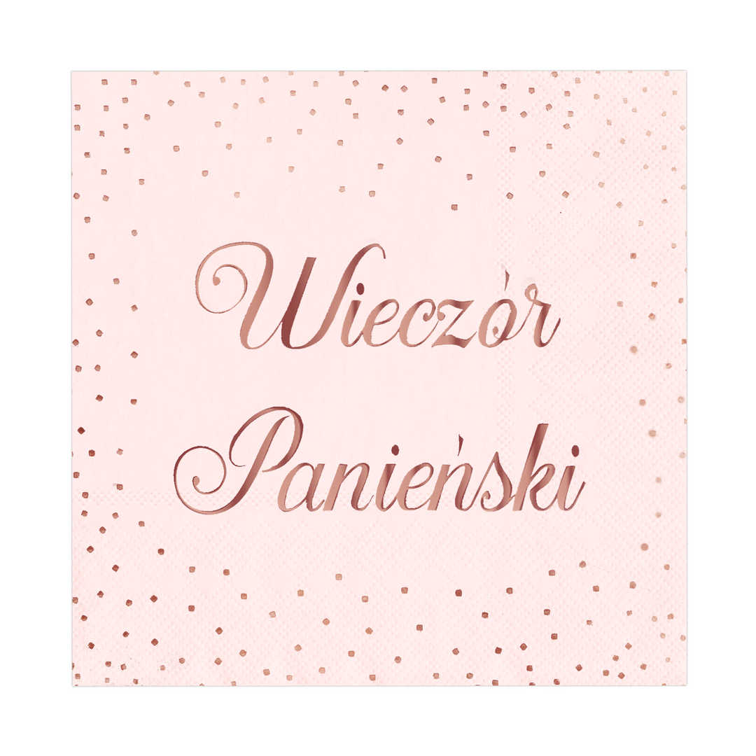 Serwetki na wieczór panieński różowe