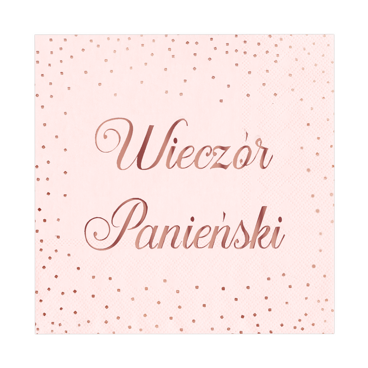 Serwetki na wieczór panieński różowe