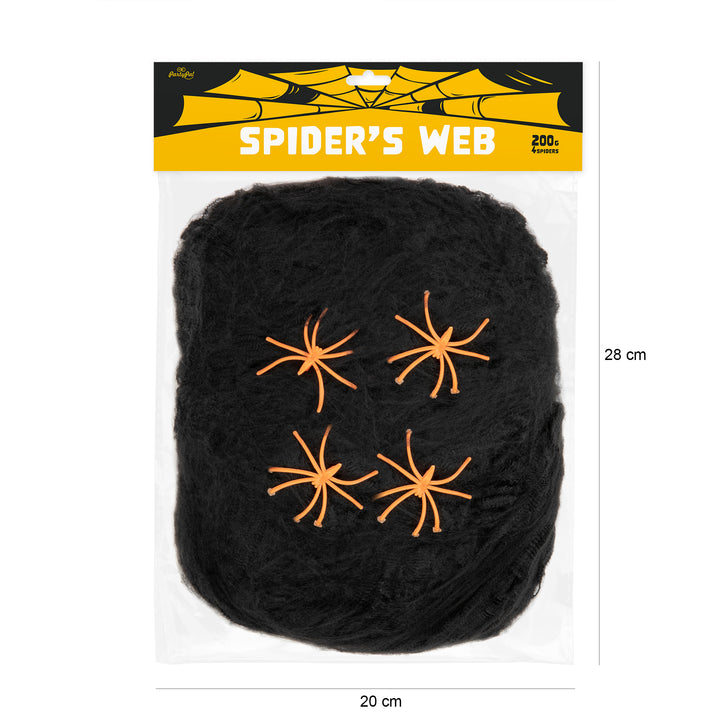 Pajęczyna Halloween czarna 200g - opakowanie