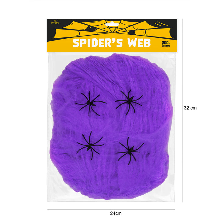 Pajęczyna Halloween fioletowa 200g