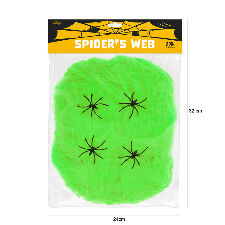 Pajęczyna Halloween zielona 200g