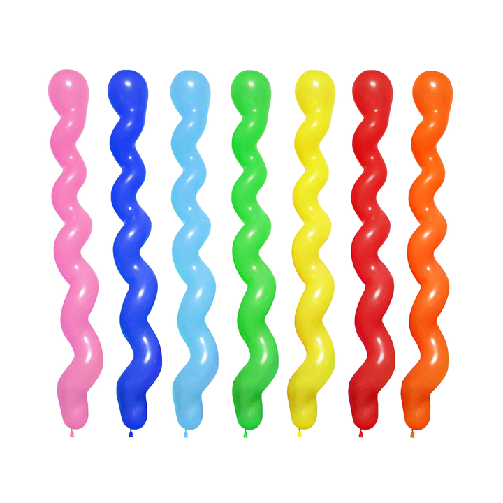 Balony do modelowania spirale mix kolor 50szt.