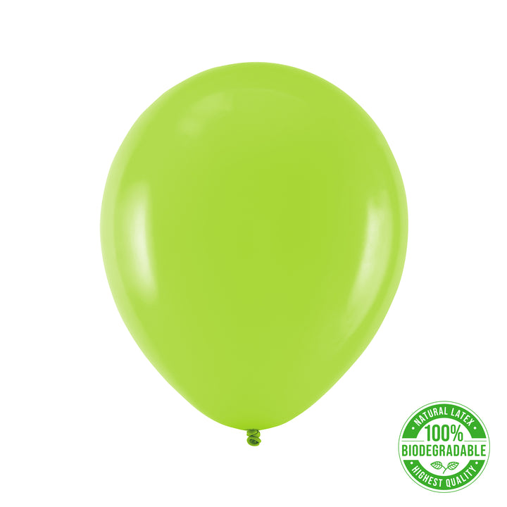 Balon Biodegradowalny limonkowy 12cali 100szt