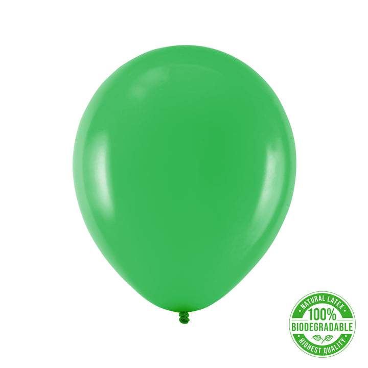 Balon Biodegradowalny zielony 12cali 100szt