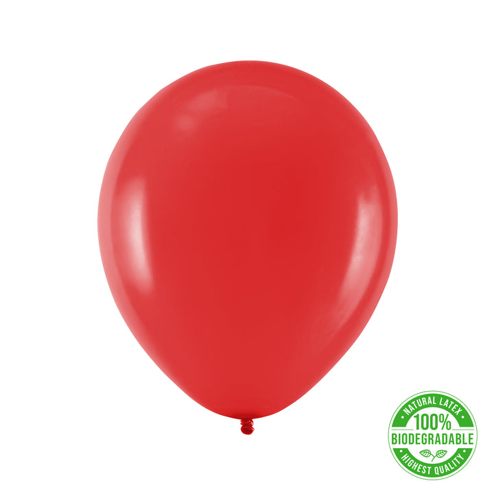 Balon Biodegradowalny czerwony 12cali 100szt