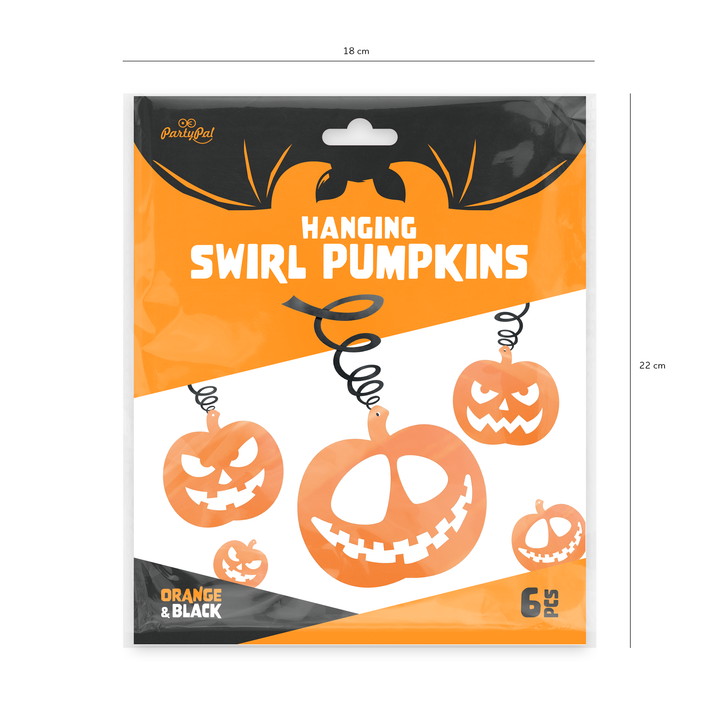 Świderki Halloween Dynie 6szt.