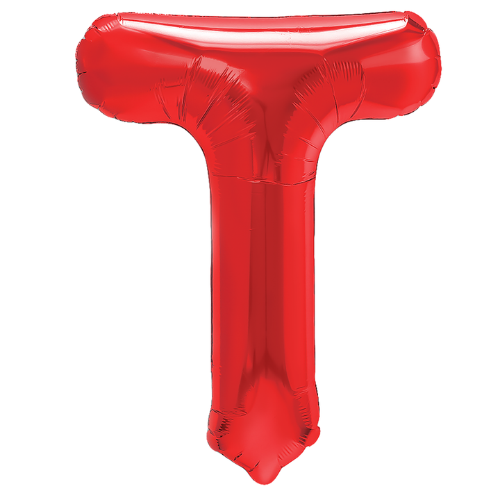 Balon foliowy litera T czerwony 40cm N