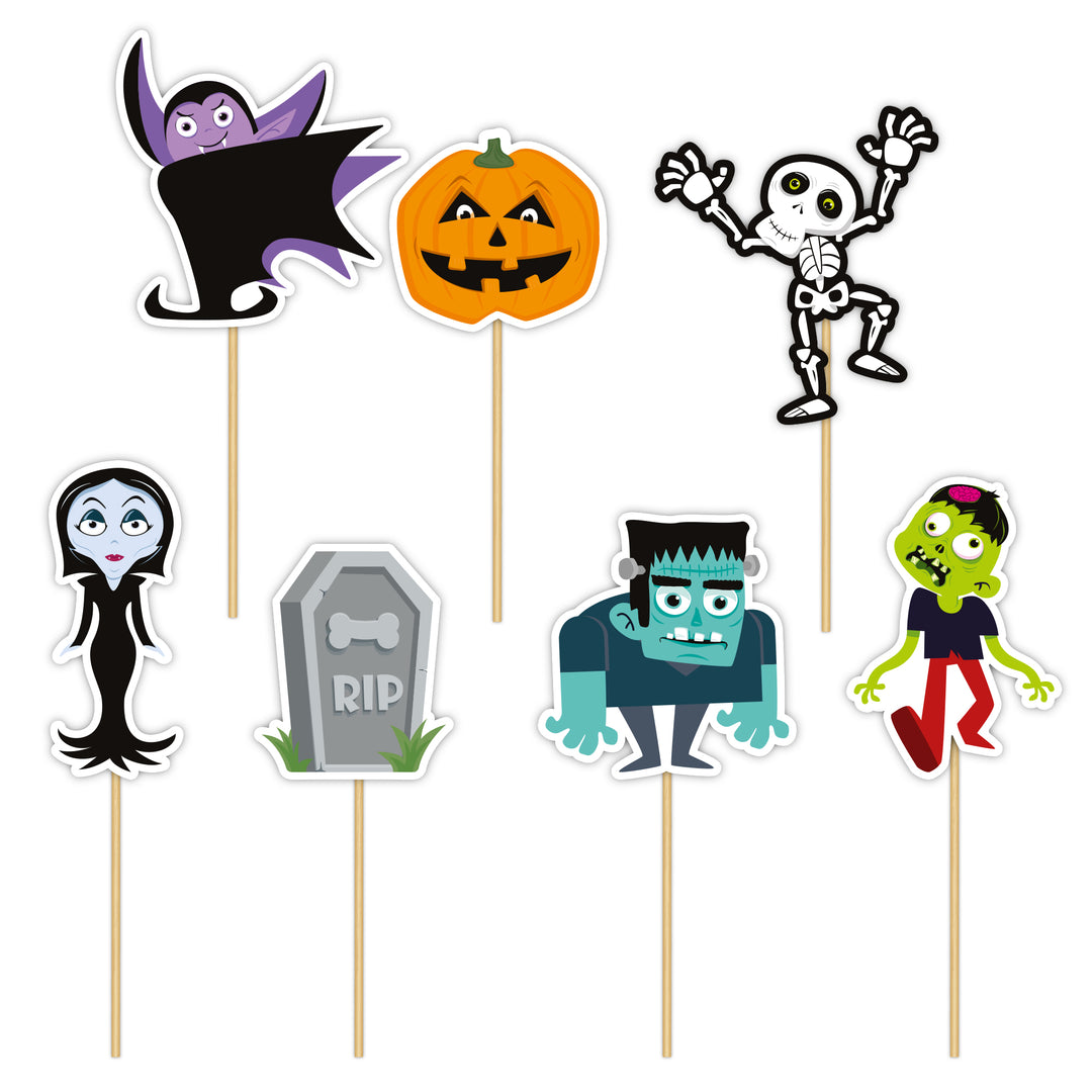 Toppery na tort i do babeczek Halloween Monsters