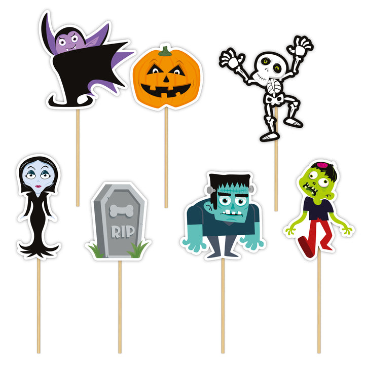 Toppery na tort i do babeczek Halloween Monsters