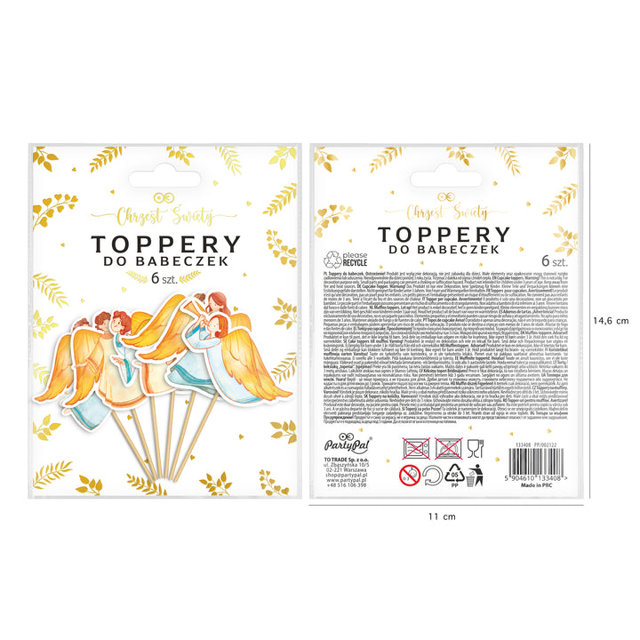 Toppery na tort z kolekcji Anioły - opakowanie