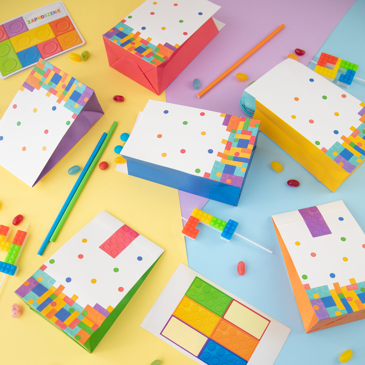 Торбички за бонбони Blocks 6 бр. комплект