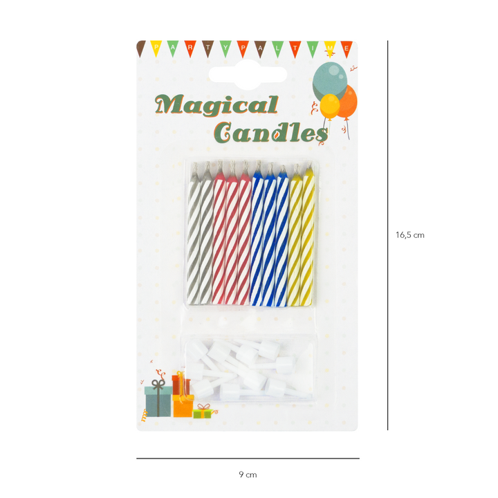 Świeczki urodzinowe magiczne niegasnące 10szt.