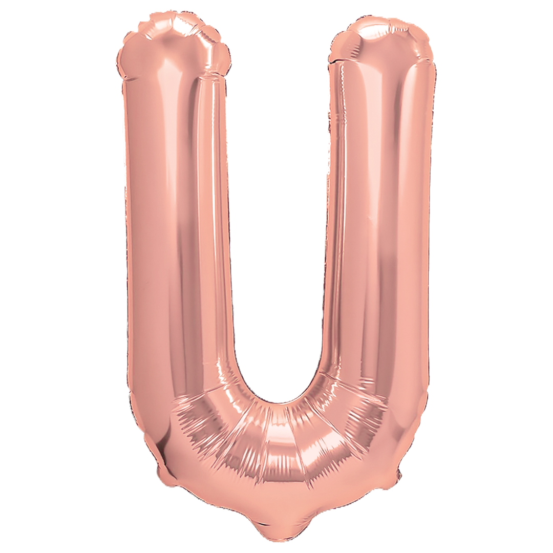 Balon foliowy litera U rose gold 40cm